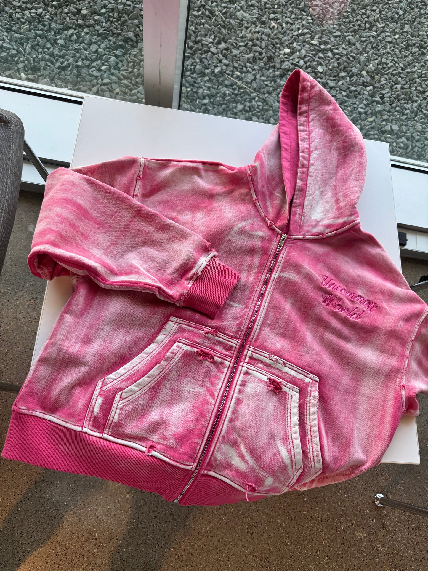 Uncommon Double-Pocket Acid Washed Jacket