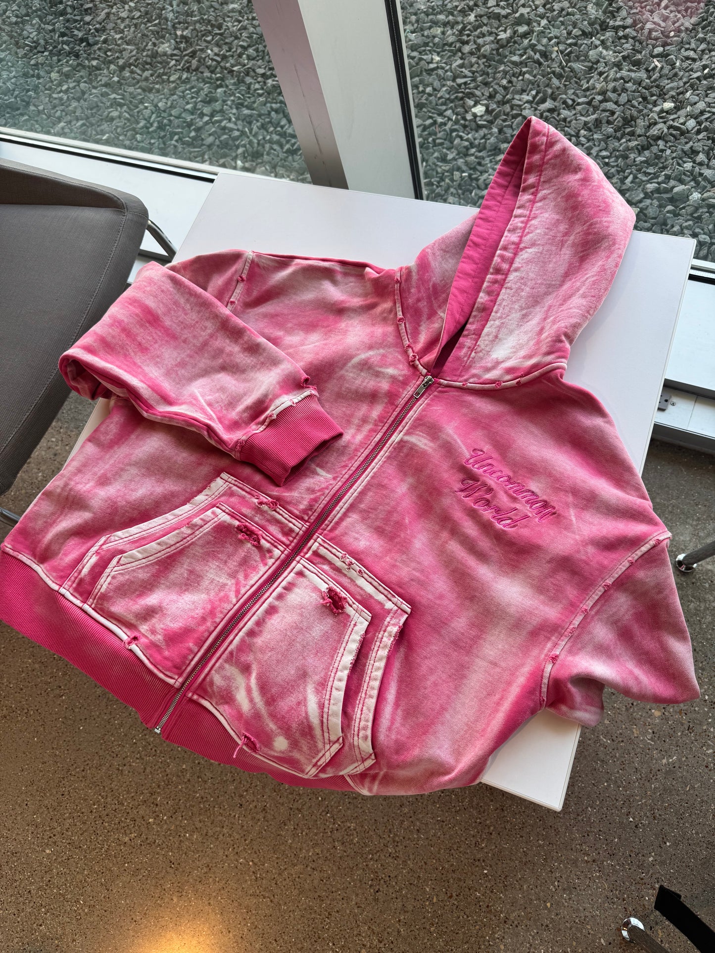 Uncommon Double-Pocket Acid Washed Jacket