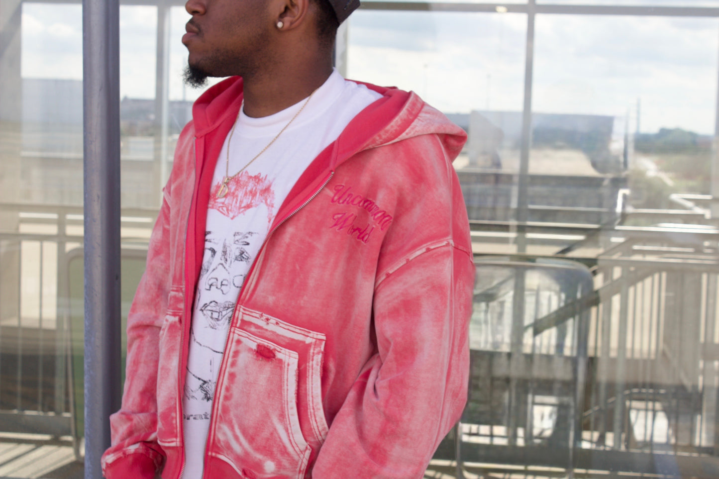 Uncommon Double-Pocket Acid Washed Jacket